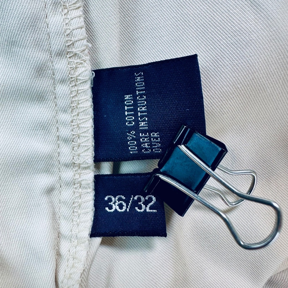 [Lot of 2]Polo Ralph Lauren Prospect Pants Mens 36x32 Cream White Chino Trousers - Picture 7 of 13